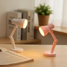 독서등 빈티지 집게형 스탠드 무드등 조명 침실 미니 공부방, 블랙