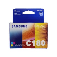 適用於三星 INK-M180 C180 墨水 SL-J1660 J1663 J1665 J1770FW, 顏色 (INK-C180), 1個