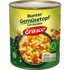 독일 에라스코 Erasco Colourful Vegetable Pot Vegetarian 컬러풀 야채 냄비 통조림, 800g, 2개