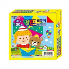 종이나라 양면색종이 20색 400매 종이접기 개(1개입) you+8282de