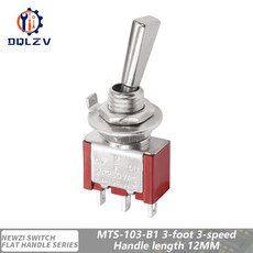 SH T80-T 시리즈 RC 스위치 핸들 리모컨용 6.35MM 미니 패널 모델 마운트 플랫 토글, 2PCS, 3P 11.7mm ONOFFON