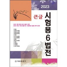 2023 큰글 시험용 6법전, 법률출판사