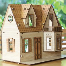 셜리템플하우스 나무조립모형 건축 DIY만들기 [ABX996], BD-09기본