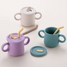 락앤락 리틀럽 실리콘 마개형 빨대컵 200ml, 라벤더(LBB016VOL), 라벤더(LBB016VOL)