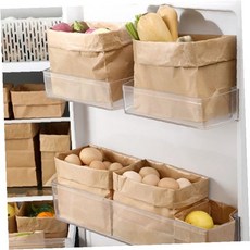 주방 냉장실 야채 과일 식재료 보관 수납 상자 종이 소재 방수 코팅 처리 벽면, 1개, 6호