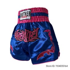 태국 권투 반바지 무에타이 바지 새틴 폴리 에스터 통기성 킥복싱 싸움 훈련 유니폼, 1개, 4. A74