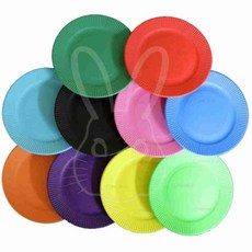 프린스 칼라 종이접시 검정색 10매입 약 18cm 일회용접시