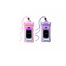 방수 스마트폰 터치 케이스 넥스트랩 포함, 1세트, dark purple+sakura pink