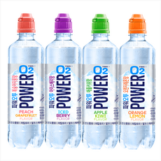 농심 파워오투 4가지맛 혼합 500ml x 6개씩 (24개), 1세트