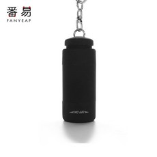 迷你便攜鑰匙扣燈，多用途學生家用小手電筒，鑰匙圈LED燈, 1個, 黑色1個