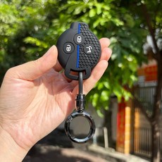 스마트 포투 스프라이트 시티 쿠페 카브리오 포포 크로스 로드스터 키 폴딩 케이스, 1개, 5. 3BTN blue circle set