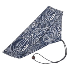 日式和風餐具收納袋，綁繩設計刀叉湯匙環保餐具袋，臺灣現貨快速出貨交換禮物推薦, 1個, 橫開綁繩款, 和風-