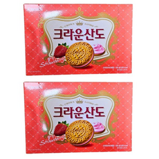 크라운산도 딸기 크림치즈, 323g, 20개