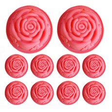 장미 1구 실리콘몰드 비누틀 석고방향제 실리콘틀 DIY 취미, 색상랜덤10개