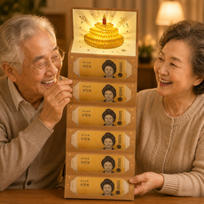에르연 센스있는 생일 생신 축하 이벤트 용돈 카드, 1개, 골드 1개, 골드