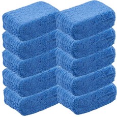 20개 자동차 어플리케이터 패드 스펀지 부드러운 페인트 화이버 폴리싱 케어 청소 왁싱, 10pcs