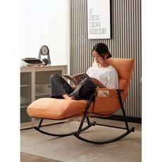 리클라이너 흔들의자 성인용 잠잘 수 있는 베란다 가정용 캐주얼 인플루언서 슬립온 소파 누우기, 1 8단 라지 플리스 그레이 허리베개 5단조절