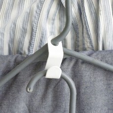 옷장 정리 행거 연결 고리 후크 공간 활용 수납 확장 연결 링 옷걸이 정리 용품, 1개, 10개x1세트
