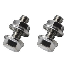 2PCS 19M7775 14M7303 육각 플랜지 볼트 및 너트 세트 존디어 잔디 트랙터 D100 D110 L110 LX186 LX188 SST16 SST18 X485 X5 배터리