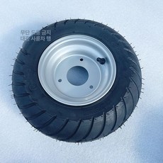 고카트 바퀴 4륜 비치 전동 엔진 키트 루지 타이어 드리프트 고 바이크 서스펜션 액세서리, 1개, 2. 삼홀 휠 실버