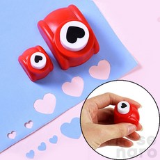 위아더 디자인 모양 미니 펀칭기 1공펀치, 하트