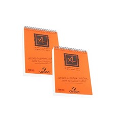 캔손A4스프링스케치북 XL 상단제본 90g 120매 2권, A4