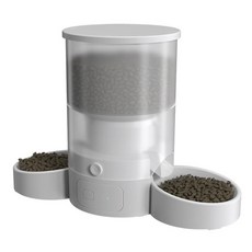 雙碗自動餵食器 語音餵食 APP控制 防卡糧, 1個