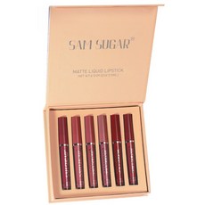 샘슈가A 매트 무광 립스틱 6종세트 H142, 6종 립글로스 세트, 1개