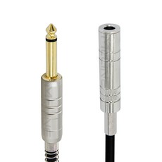 맥라인 모노 5.5 (6.35mm) 1/4 TS 언밸런스 오디오 스피커 음향 케이블 앰프 믹서 마이크 연장선 McLine MC-HA14, 1개, 50cm
