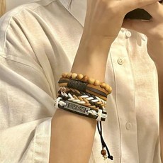 木珠編織手鏈 日系街頭潮流男女同款個性手串四件套