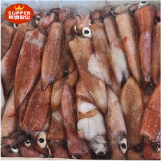 [엘림농수] 국내 원양산 급냉 한치 횟감 찜 숙회등 요리가능, 1박스, 1kg(30~46미 내외)  총알한치