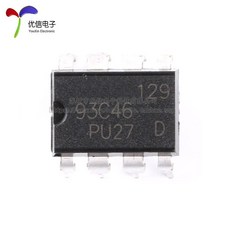 【no】AT93C46 記憶體 串口EEPROM 1K (128 X 8) DIP現貨直插, 1個