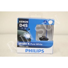 RUN SUN 車燈車材 飛利浦 PHILIPS D4S 6000K 超白光 HID 燈泡 燈管, 1個