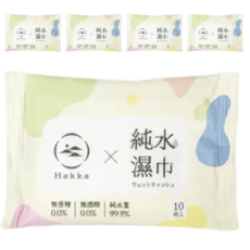 【Helena】純水濕紙巾 HAKKA 無酒精 寵物濕紙巾 寶寶濕紙巾 小包溼紙巾 嬰兒濕紙巾, 5個, 10個裝
