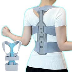 [인체공학적] 어깨 펴고 허리 펴는 바른 자세 교정 척추 밴드, S, 1개