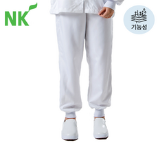 [식공구] 엔케이 이물방지 위생복 (하의 기능성원단) / 정전기방지 남여공용 작업복 유니폼 여름 조리실 실험실 급식 푸드 식품 제조 가공 공장 해썹 HACCP