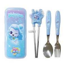 르번 아동용 슈팅스타 캐치티니핑 무소음 교정 젓가락 풀세트, 빛나핑, 빛나핑, 1개