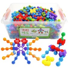 더나이스 눈송이 모양블럭 연결블록 끼우기블럭 톱니바퀴교구 도형맞추기 장난감톱니바퀴 체험, 혼합색상, 1세트