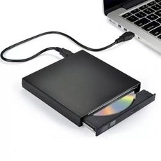 외장 CD DVD 드라이브 USB 휴대용 ODD DVD 버너 노트북용, 1개, 단일 사이즈