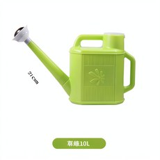 大容量手提灑水壺 10L 細密花灑 防漏密封, 10L草綠色, 1個