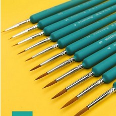 얇은 물붓 세트붓 평붓 워터브러쉬, 1개, 상세페이지 참조