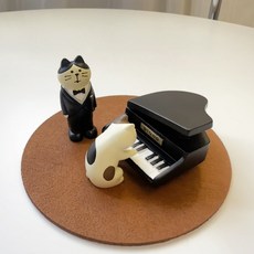 인테리어소품 냉자고 자석 마그네틱 피규어 - 피아노와 고양이, 1개