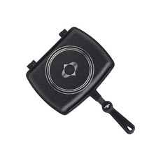 키친아트 양면팬 직화구이 양면 후라이팬 양면 분리가능, 중형, 1개