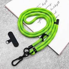 150CM 길이 카드 야외 BODY 스트랩 휴대 분리형 가능한 CR 클립 코드 케이스에 전화 밧줄 매는 조정, gr n gray stripe