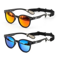 EYEBUDDY 아동용 유아 선글라스 만 3~8세 편광 자외선 차단 남아 및 여아용 야외 활동을 위한 세련된 선글라스 A03-아동용 선글라스-블랙, 클래식, A25-아동용 선글라스-눈부신 블랙 2p