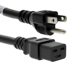 헤비 듀티 C19 NEMA 5-15P AC 전원 코드 Cisco PN CAB-US515P-C19-US와 호환 15A125V 14AWG IEC-60320-C19 - 수명 Wty, 6 ft