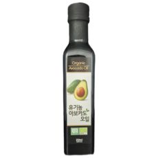 [상우]프리미엄 유기농 NON-GMO 코셔인증 냉압착 엑스트라버진 아보카도오일, 1개, 250ml