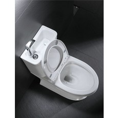 화장실변기 세면대 일체형 양변기 세트 세면기 오른쪽 변기 스타일 B 세면대없음 350mm, 스타일 A+왼쪽 수도꼭지+온수 냉수