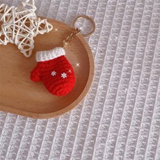 인형 완제품 크리스마스 케이스 가능 원 종 덧신 레드 만들기 뜨개 산타클로스 가방 3개 모