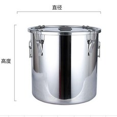 304加厚不鏽鋼密封桶, 1個, 密封桶30直徑30高度21升